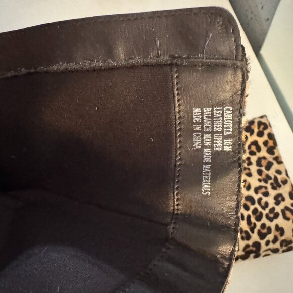 Leopard high heeled boots *NEW* - Picture 4 of 5